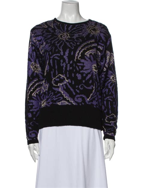 christian dior flower pattern crew neck pullover|dior knitted sweaters.